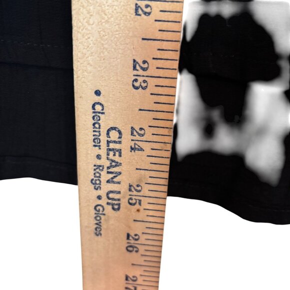 VTG '80's Carole Little Black Blouse Embroidered Sheer Bodice & Sleeve - Picture 11 of 13